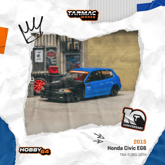 Tarmac Works 1:64 10th Anniversary Honda Civic EG6