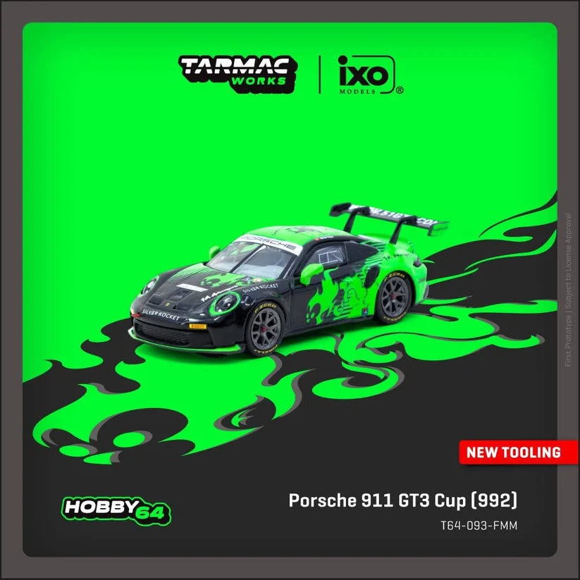 Tarmac Works 1:64 Porsche 911 GT3 Cup (992) Fire Monkey