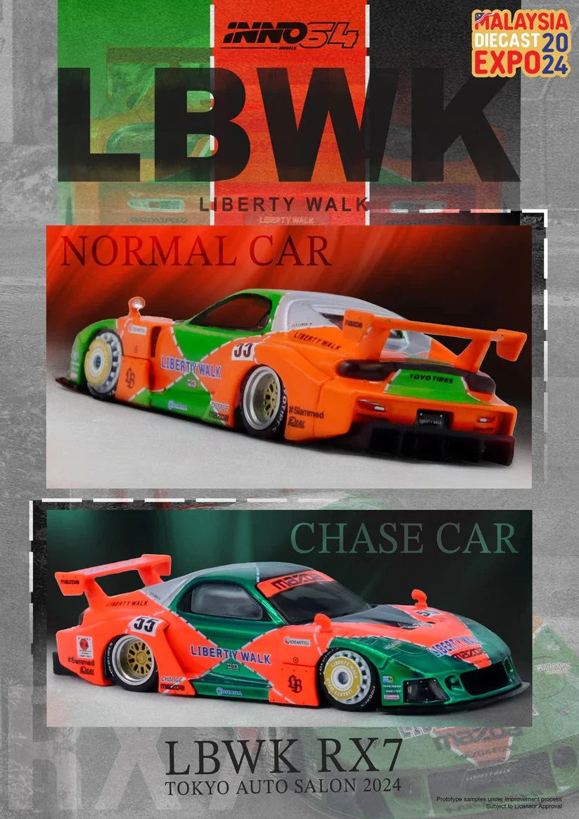 Inno64 Mazda RX7 (FD3S) Super Silhouette Liberty Walk Malaysia EXPO Sealed