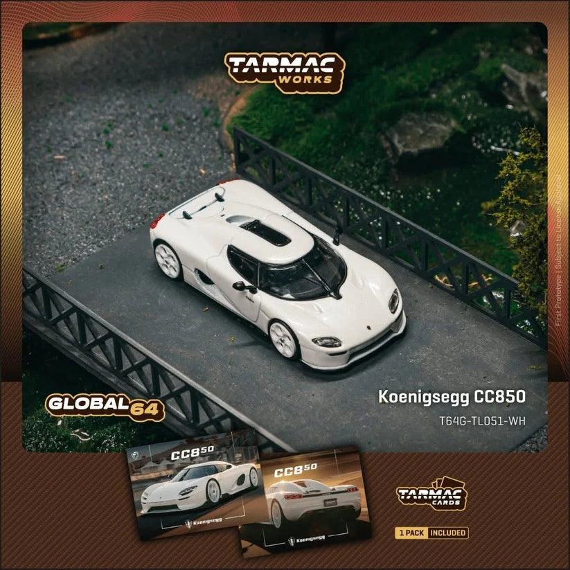 Tarmac Works 1:64 Koenigsegg CC850 White