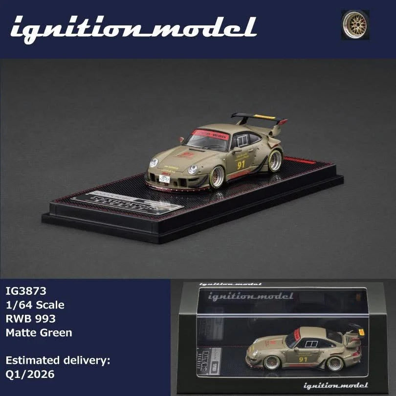 Ignition Model 1:64 RWB 993 Matte Green