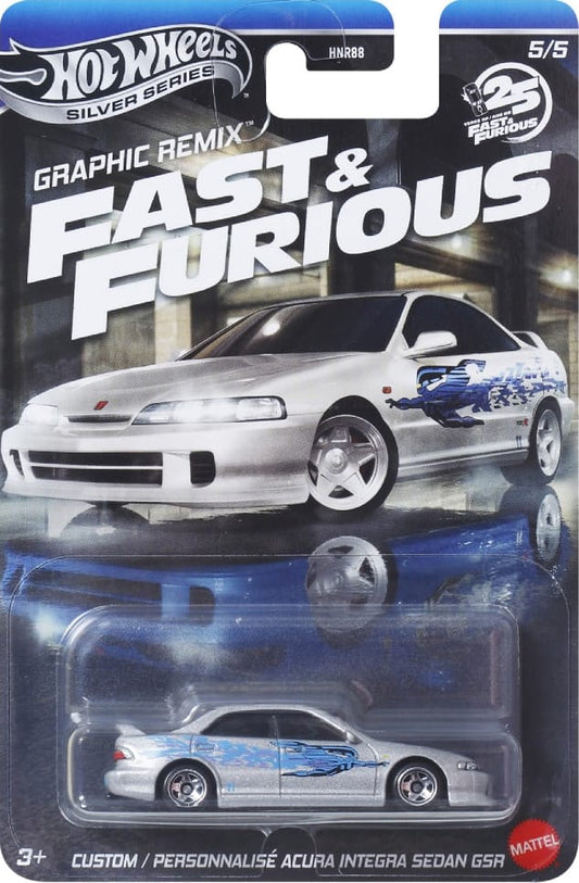 Hot Wheels 1:64 Fast & Furious Graphic Remix Custom Acura Integra