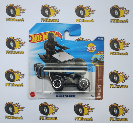 Hot Wheels 2025 Tesla Cyberquad Short Card