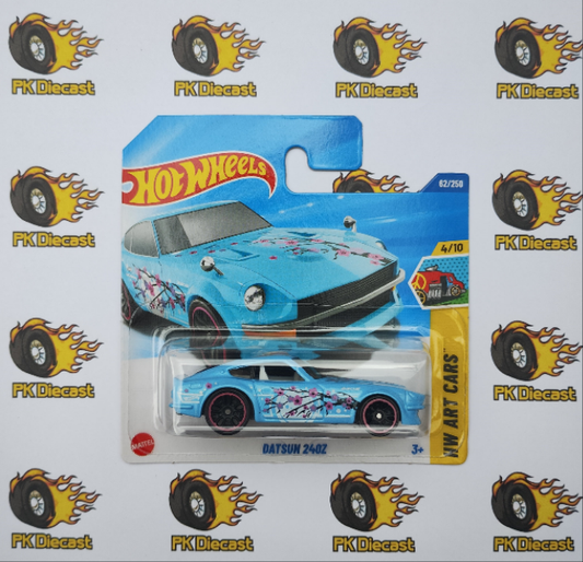 Hot Wheels 1:64 2025 Datsun 240z Arts Cars Blue Short Card