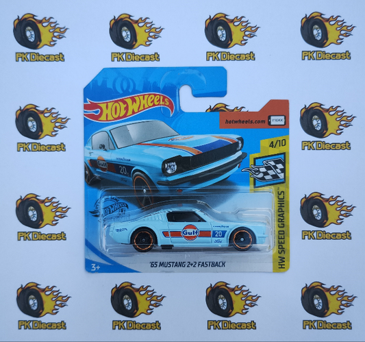 Hot Wheels 2020 '65 Ford Mustang 2+2 Fastback Gulf Short Card