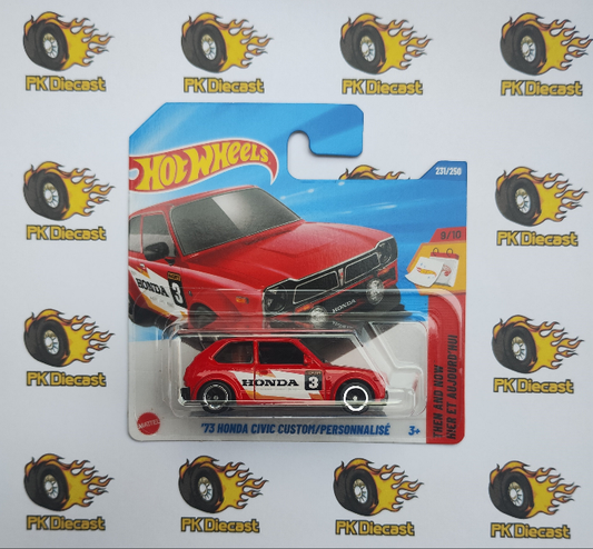 Hot Wheels '73 Honda Civic Custom Then and Now 2025 Short Card