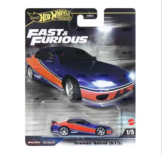 Hot Wheels 1:64 Fast & Furious Nissan Silvia S15 Premium 1/5