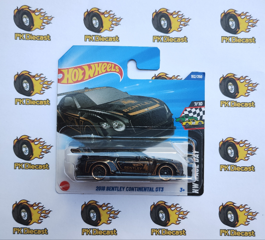 Hot Wheels 2018 Bentley Continental GT3 Short Card