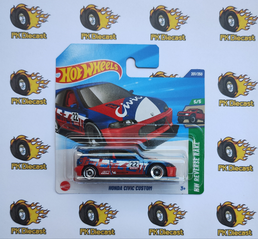 Hot Wheels 2025 Honda Civic Custom Short Card