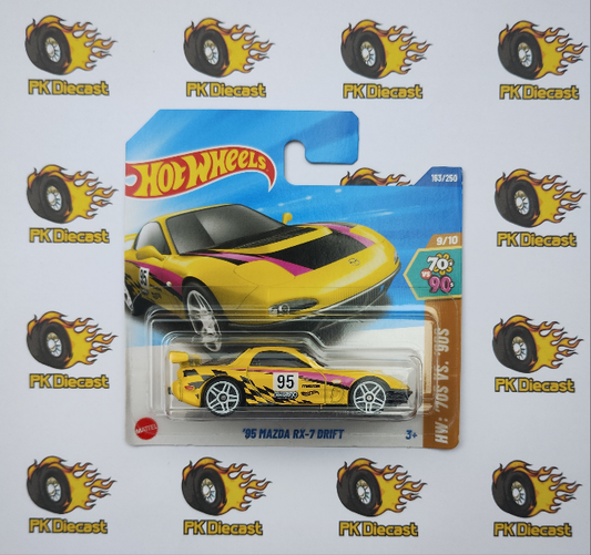 Hot Wheels 2025 95 Mazda Rx-7 Drift Short Card