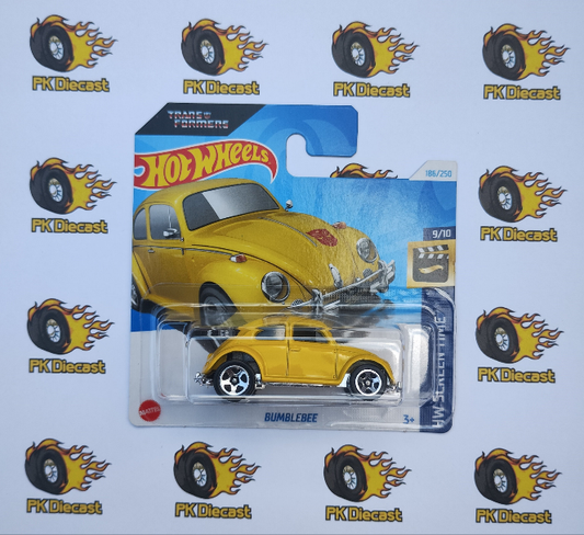 Hot Wheels 2024 Yellow Bumblebee HW Screen Time Short Card