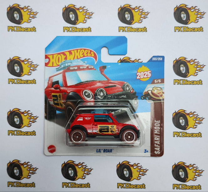 Hot Wheels 2025 Lil 'ROAR' - Safari Mode - 203/250 Short Card