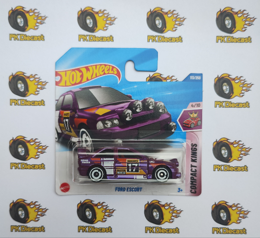 Hot Wheels Ford Escort Purple Compact Kings 2025 Short Card