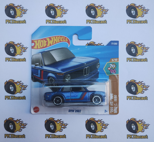 Hot Wheels BMW 2002 New 2025 HW '70s v '90s Blue Short Card