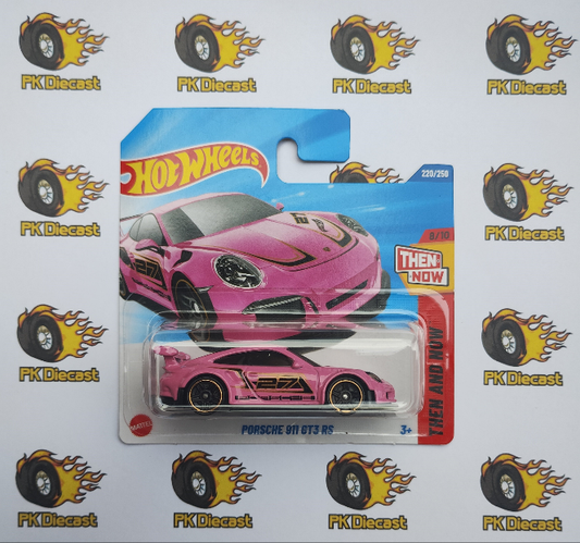 Hot Wheels Porsche 911 GT3 RS Pink Then & Now 2025 Short Card