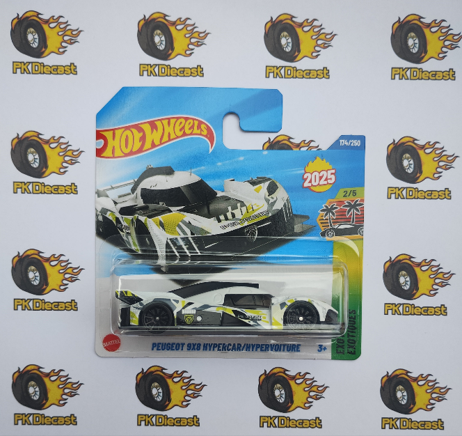 Hot Wheels Peugeot 9x8 Hypercar Exotics 2025 Short Card
