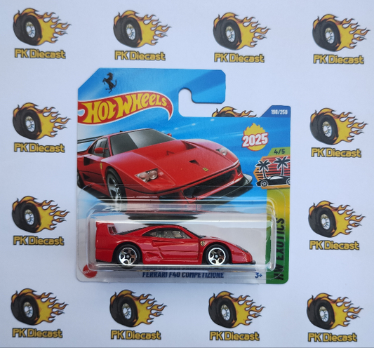Hot Wheels 2025 Ferrari F40 Competizione Short Card
