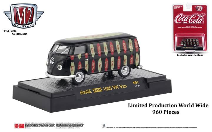 M2 Machines x Coca-Cola x Kith 1:64 1960 Volkswagen Van Limited Edition