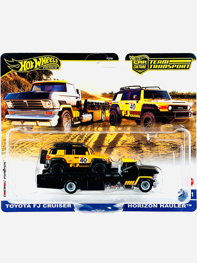 Hot Wheels Team Transport Toyota FJ Cruiser & Horizon Hauler #81 1:64