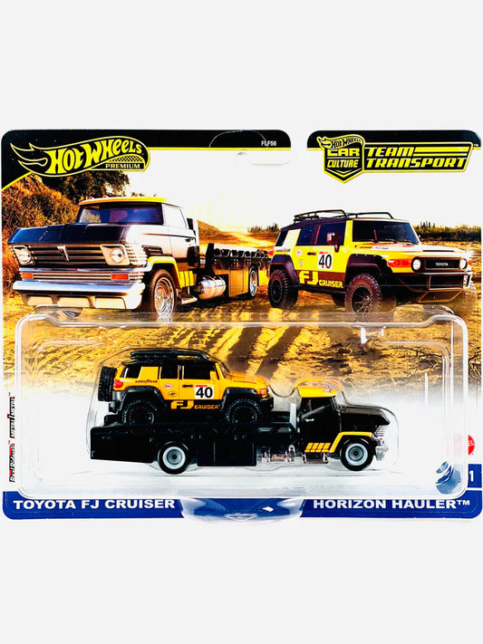 Hot Wheels Team Transport Toyota FJ Cruiser & Horizon Hauler #81 1:64