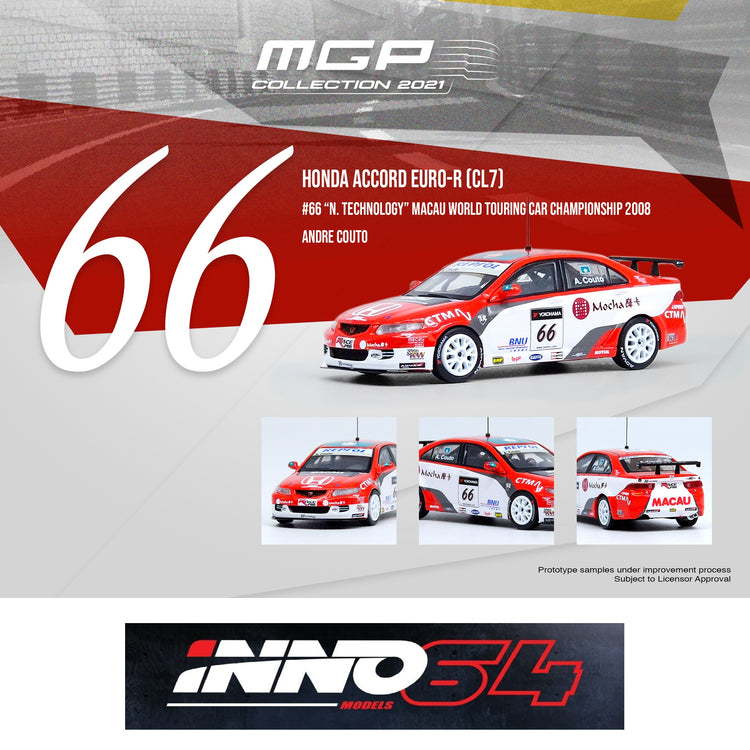 Inno64 Honda Accord Euro-R (CL7) #66 N. Technology Macau WTCC