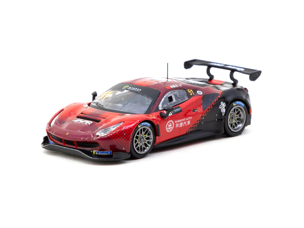 Tarmac Works 1:64 2022 Ferrari 488 GT3 #51 Chen Weian Macua GT Cup 2022