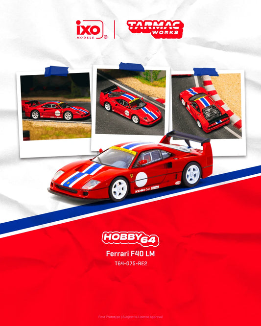 Tarmac Works 1:64 Ferrari F40 LM, Rosso Corsa