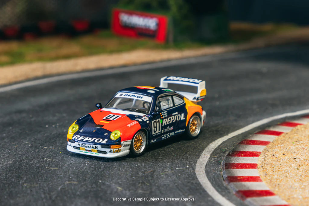 Schuco x Tarmac Works 1:64 Porsche 911 GT2 24h LE MANS 1995 #91