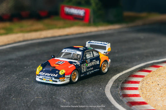 Schuco x Tarmac Works 1:64 Porsche 911 GT2 24h LE MANS 1995 #91