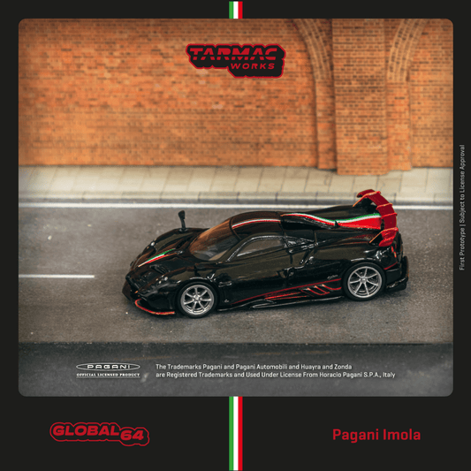 Tarmac Works 1:64 Pagani Imola Nero Oro