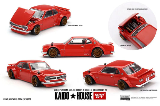 Kaido House x Mini GT 1:64 Nissan Skyline 2000GT-R (KPGC10) KAIDO STREET V1