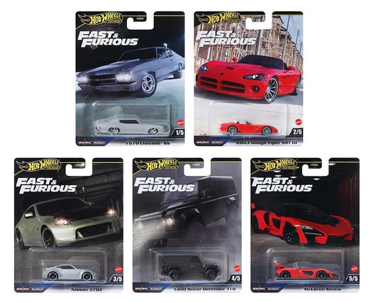 Hot Wheels Premium Fast & Furious Set of 5 979J 1:64