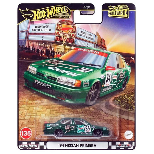 Hot Wheels 1:64 Premium Boulevard ‘94 Nissan Primera #135