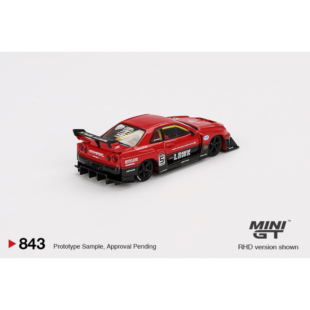 Mini GT Nissan LB-ER34 Super Silhouette Skyline 1:64 MGT00843-BL