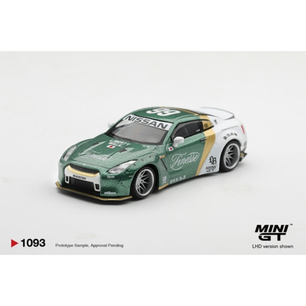 Mini GT 1:64 Nissan GT-R (R35) LB Wors Type 1 Custom Ducktail Auto Finesse #1093