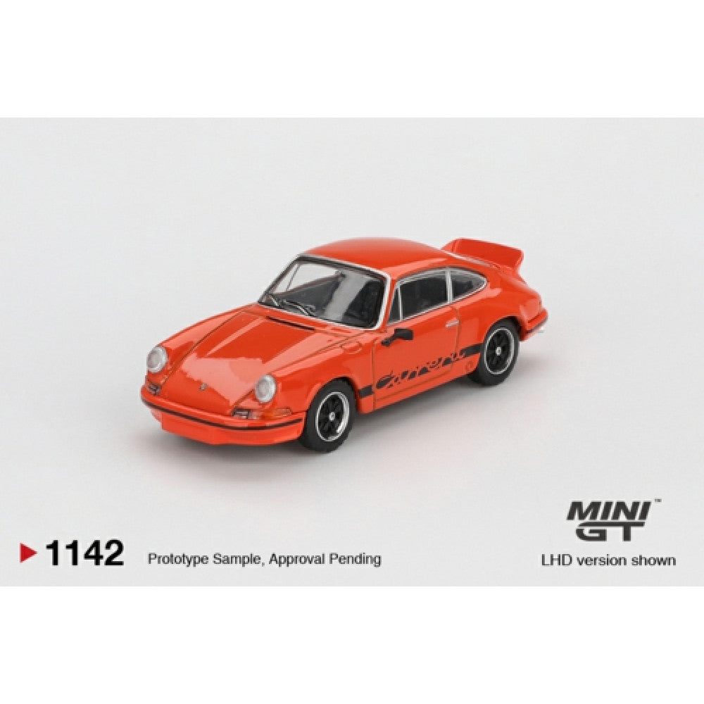 Mini GT 1:64 Porsche 911 Carrera Rs 2.7 Tangerine With Black Livery #1142