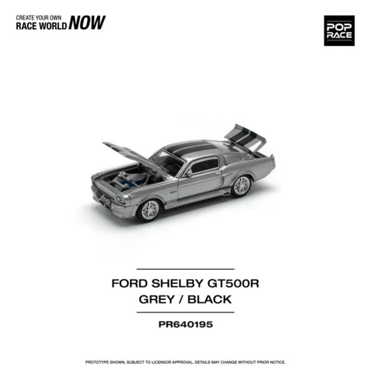 Pop Race 1:64 Ford Shelby GT500R Grey/Black