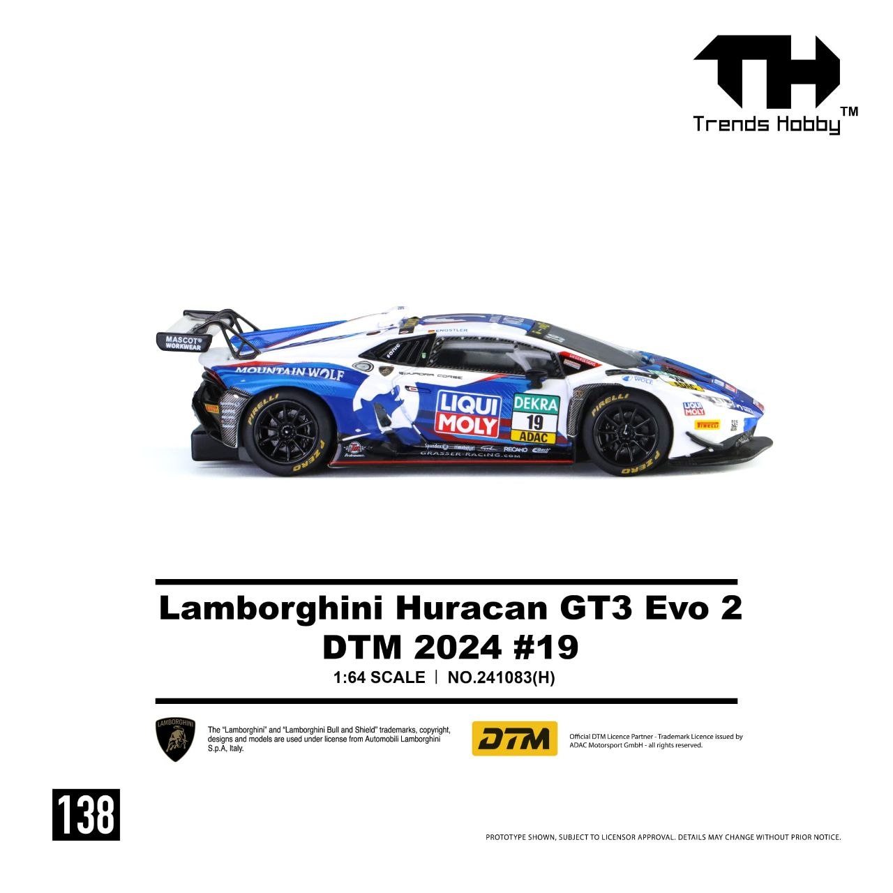 Trends Hobby 1:64 Lamborghini Huracan GT3 EVO 2 DTM 2024 #19