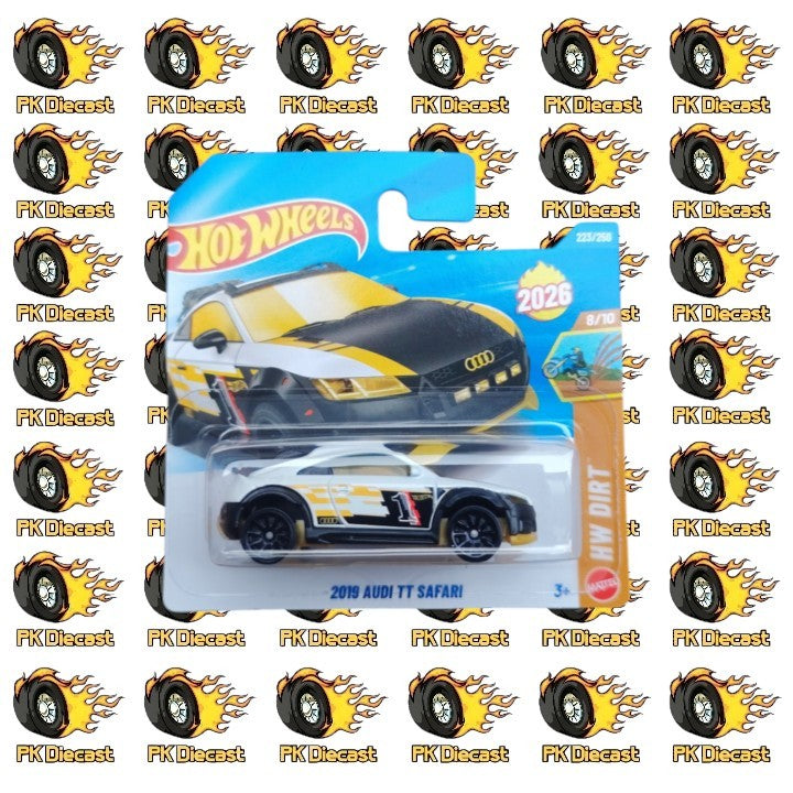 Hot Wheels 1:64 Mainline 2019 Audi TT Safari 223/250 HW Dirt Short Card