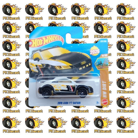 Hot Wheels 1:64 Mainline 2019 Audi TT Safari 223/250 HW Dirt Short Card