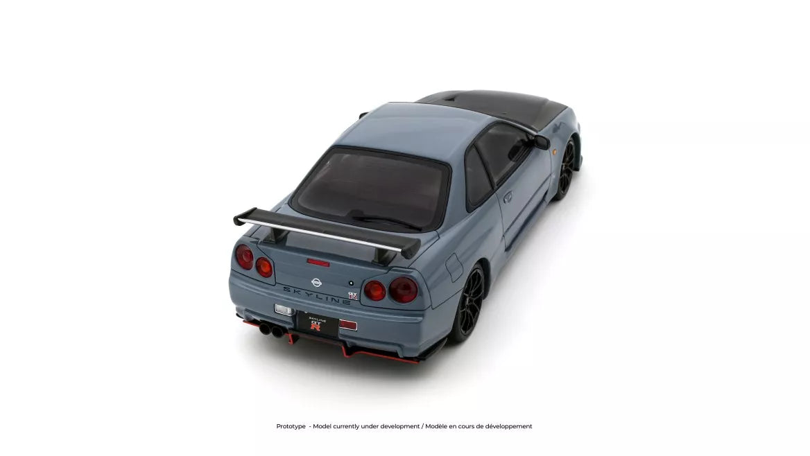 Ottomobile 1:18 2025 Nissan Skyline GT-R (BNR34) with body kit *Resin Series* Stealth Grey OT1238