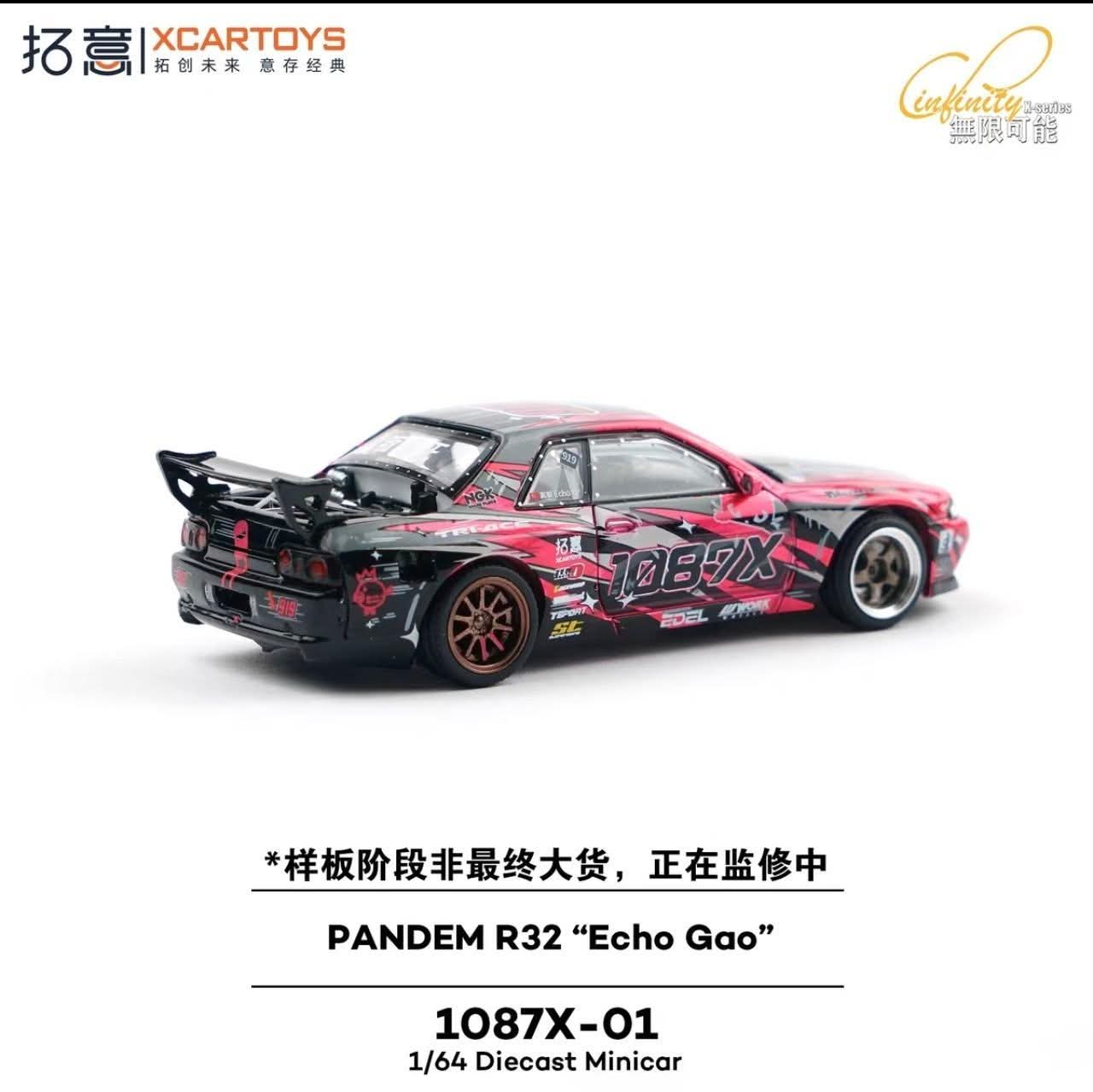 XCARTOYS 1:64 XCARTOYS Pandem R32 *Echo Gao* Pink/Black