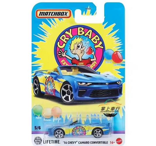 Matchbox 1:64 '16 Chevy Camaro Convertible Cry Baby - Candy Mix 3 - 2026