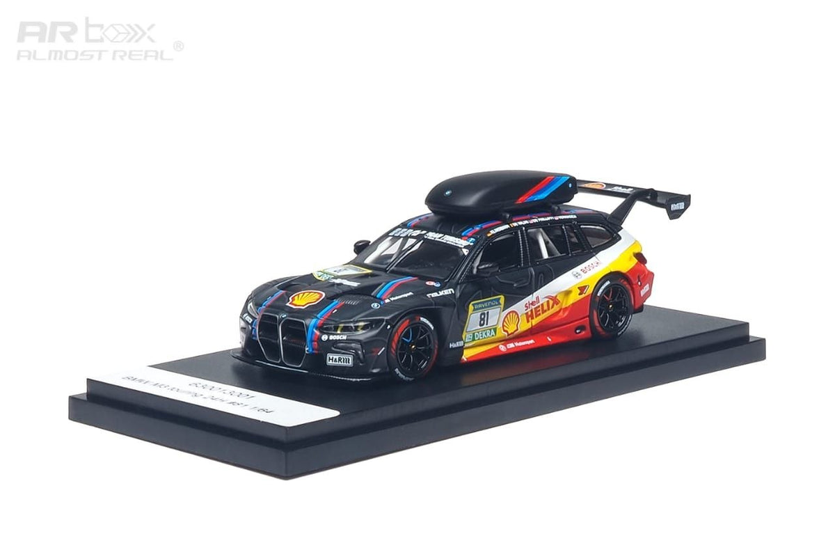 AR Box Almost Real 1:64 BMW G81 M3 Touring Nurburgring 24hrs Schubert Motorsport(GER) #81 Livery (630013001) *New Tooling*