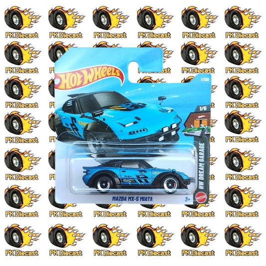 Hot Wheels 1:64 2024 Mazda MX-5 Miata HW Dream Garage 1/250 Short Card