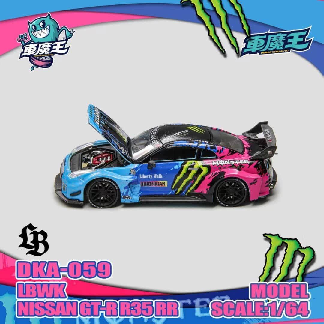 Demon King Auto 1:64 LBWK Nissan GT-R R35 RR Monster Livery