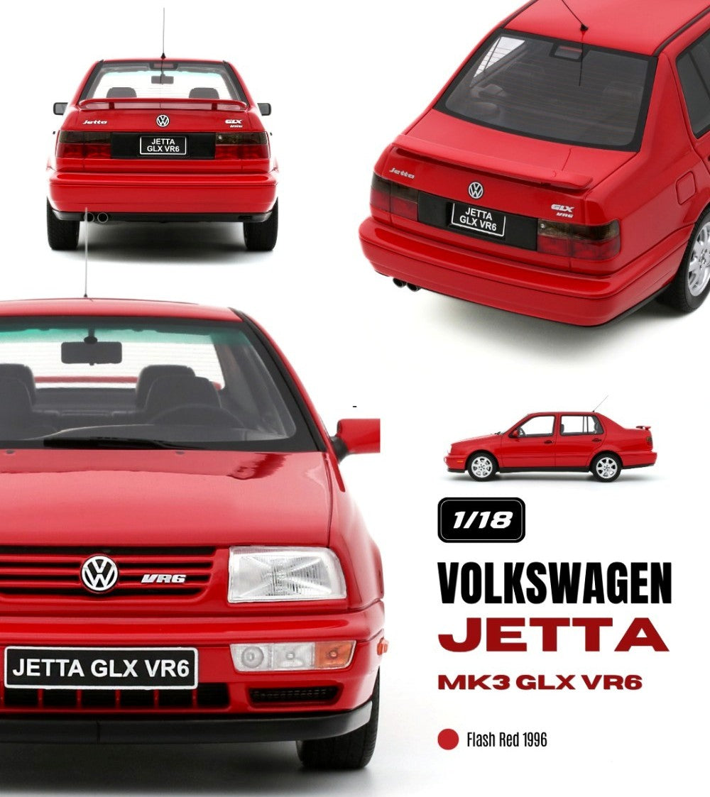 Ottomobile 1:18 1996 Volkswagen Jetta MK3 GLX VR6 *Resin series* Flash Red
