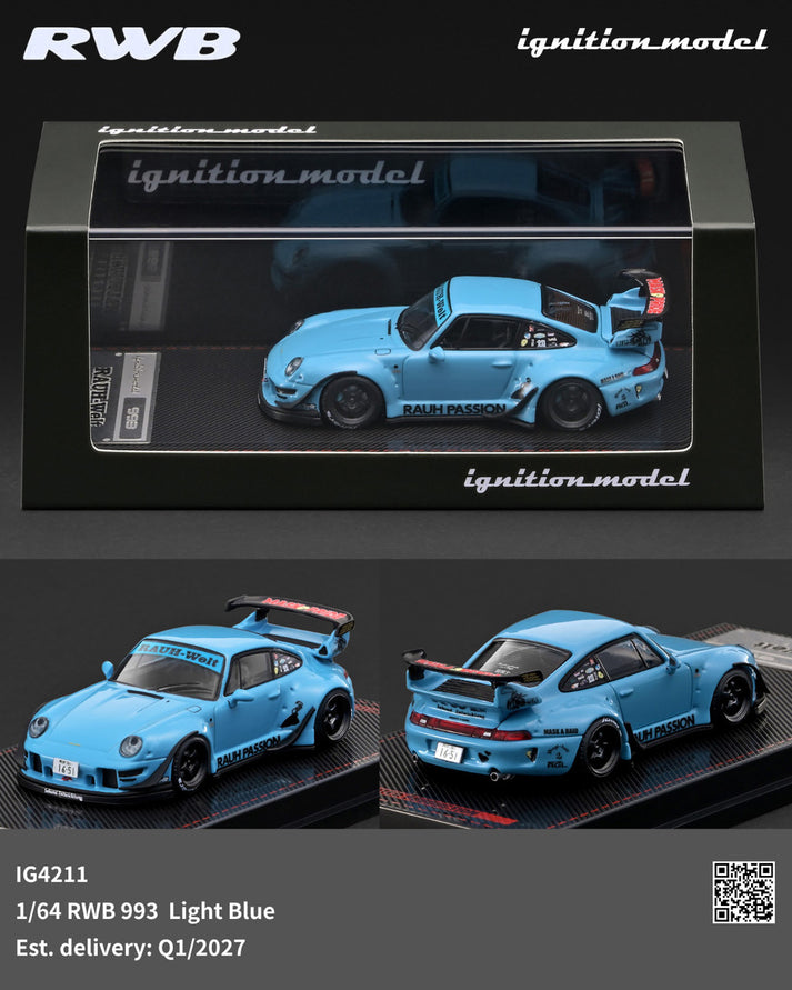 Ignition Model 1:64 RWB 993 Light Blue
