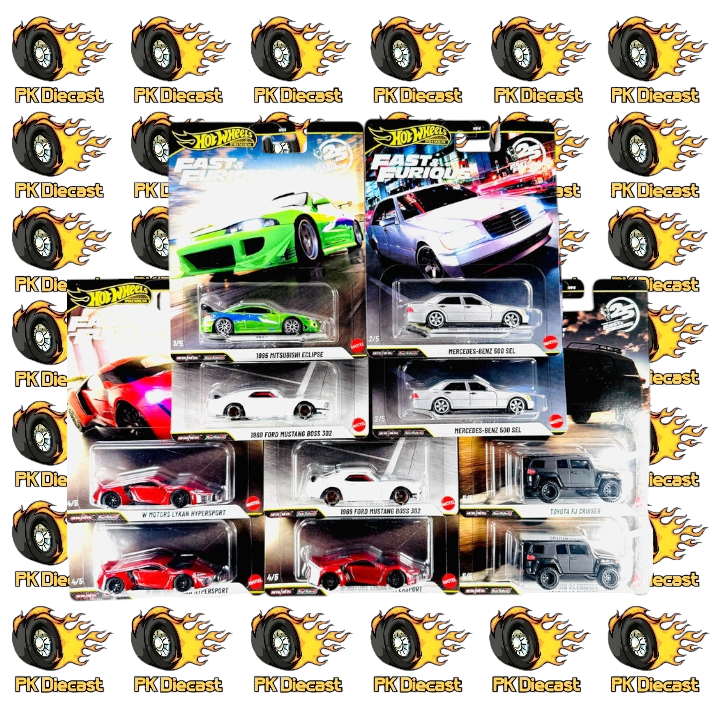 Hot Wheels 1:64 25th Anniversary Fast & Furious Factory Sealed Case of 10