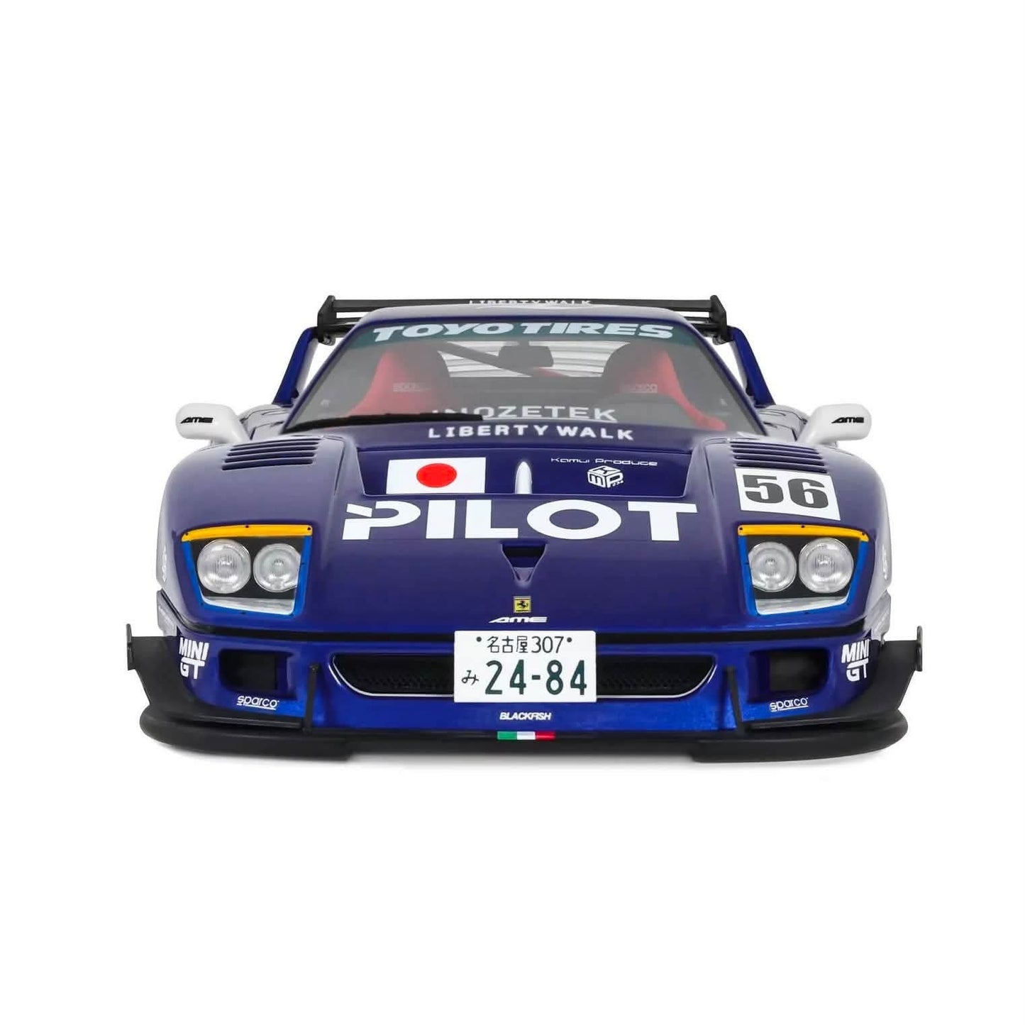 Ottomobile 1:18 Project Cars 2015 Pandem Nissan Fairlady Z & 2024 LB-Works F40 Blue Metallic*Resin Series*